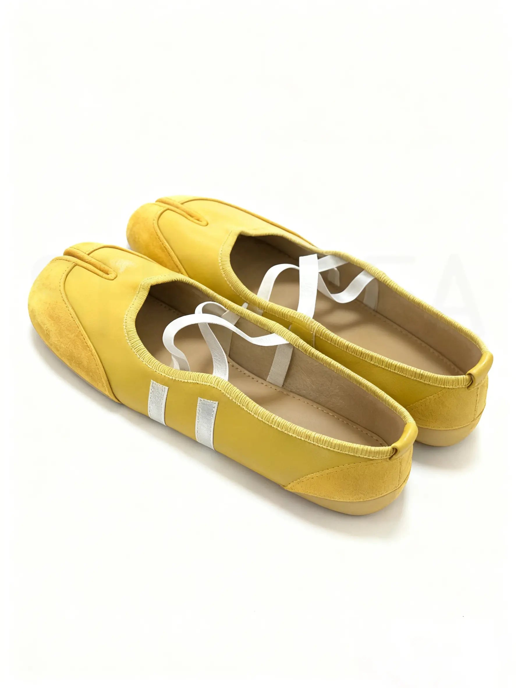 Shoezea Split-Toe Tabi Ballet Sneakers with Crisscross Straps