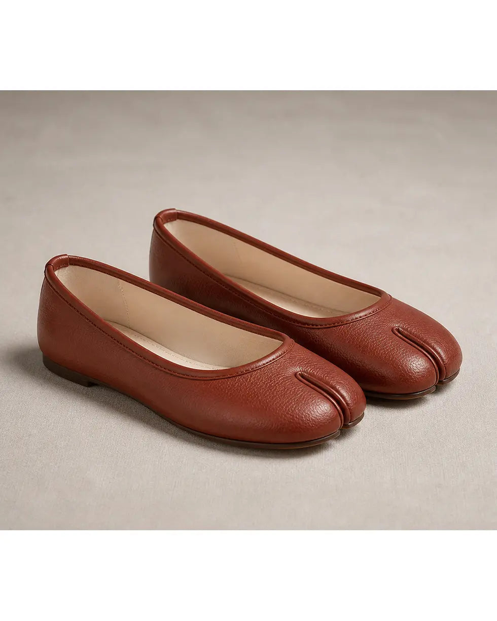 Shoezea Soft Split-Toe Tabi Ballerina Flats for All-Day Comfort