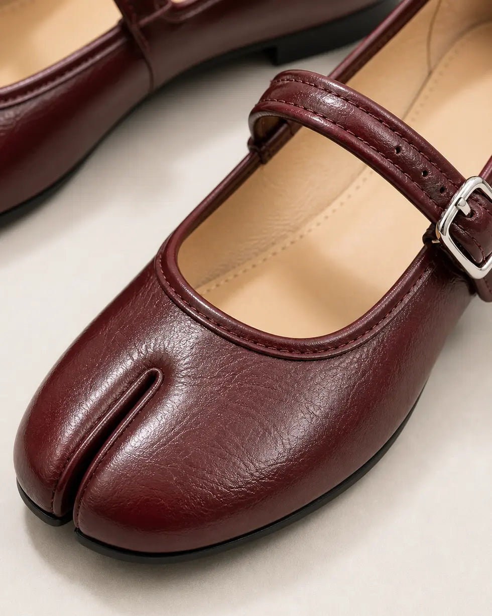 Shoezea Split-Toe Round-Front Tabi Flats for Everyday Wear