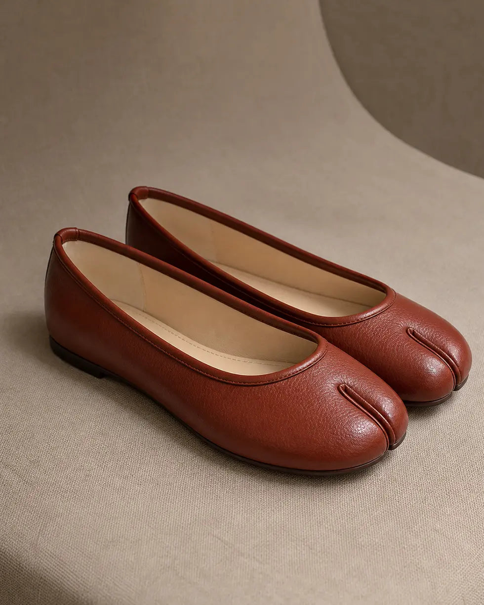 Shoezea Soft Split-Toe Tabi Ballerina Flats for All-Day Comfort