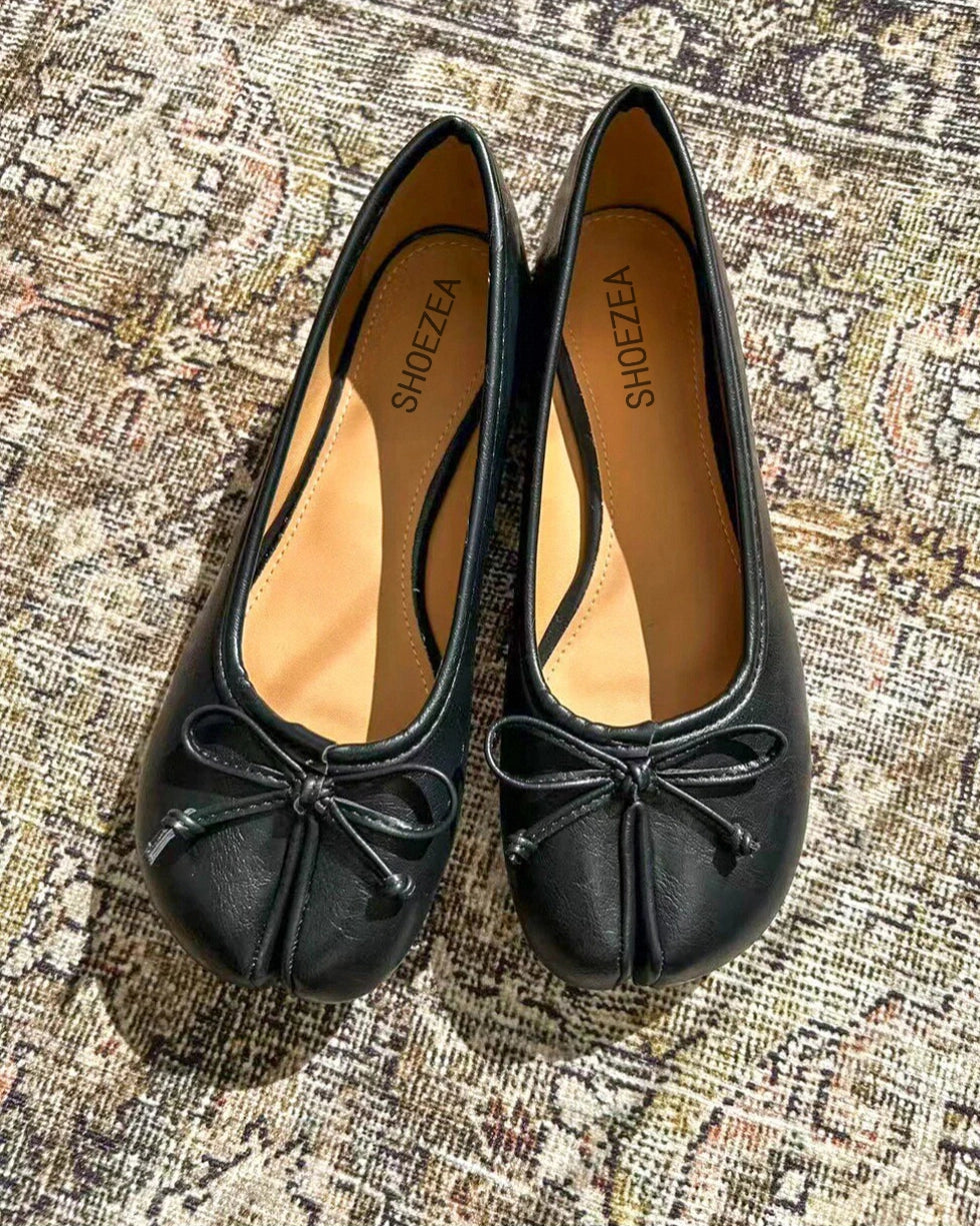 Shoezea Bow Tie Tabi Flats