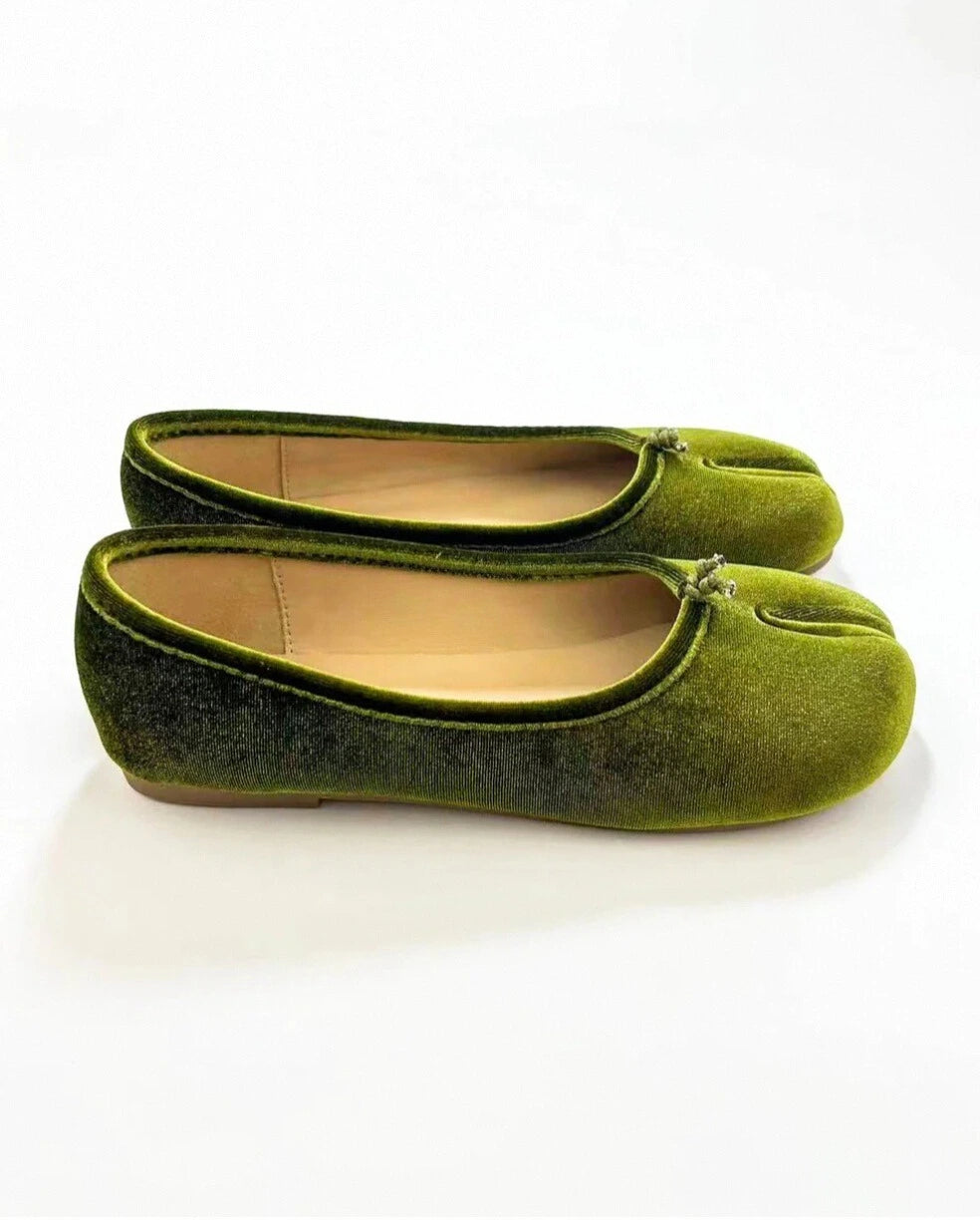 Velvet Tabi Ballet Flats