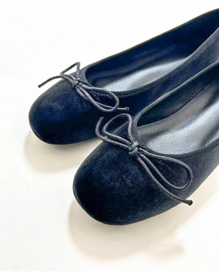 Shoezea Suede Round Toe Ballet Flats