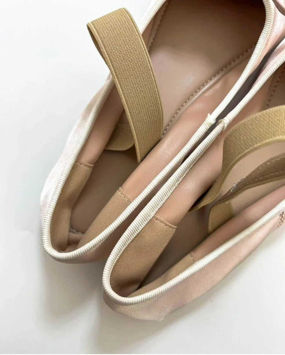 Shoezea Satin Round Toe Ballerinas